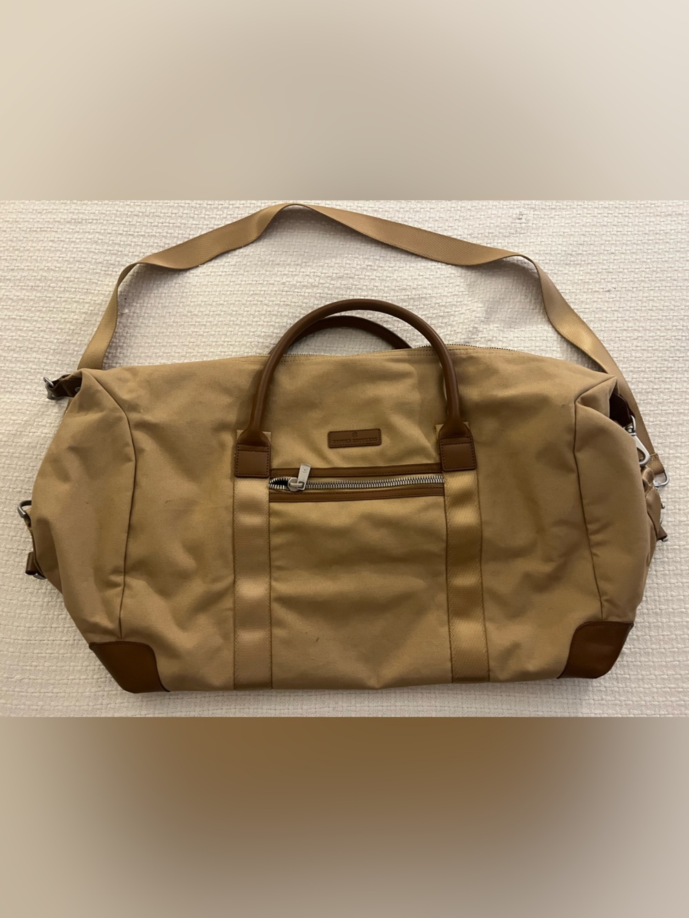 Brooks Brothers Ledger Khaki Wells Duffel